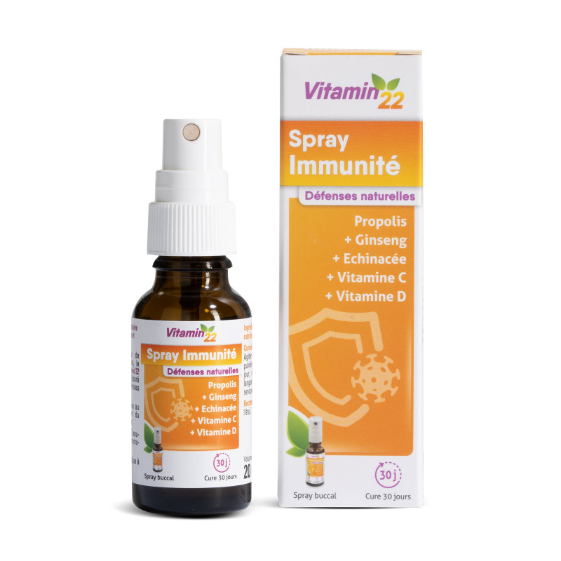 Spray Immunité - Vitamine'22 - Vitamine D